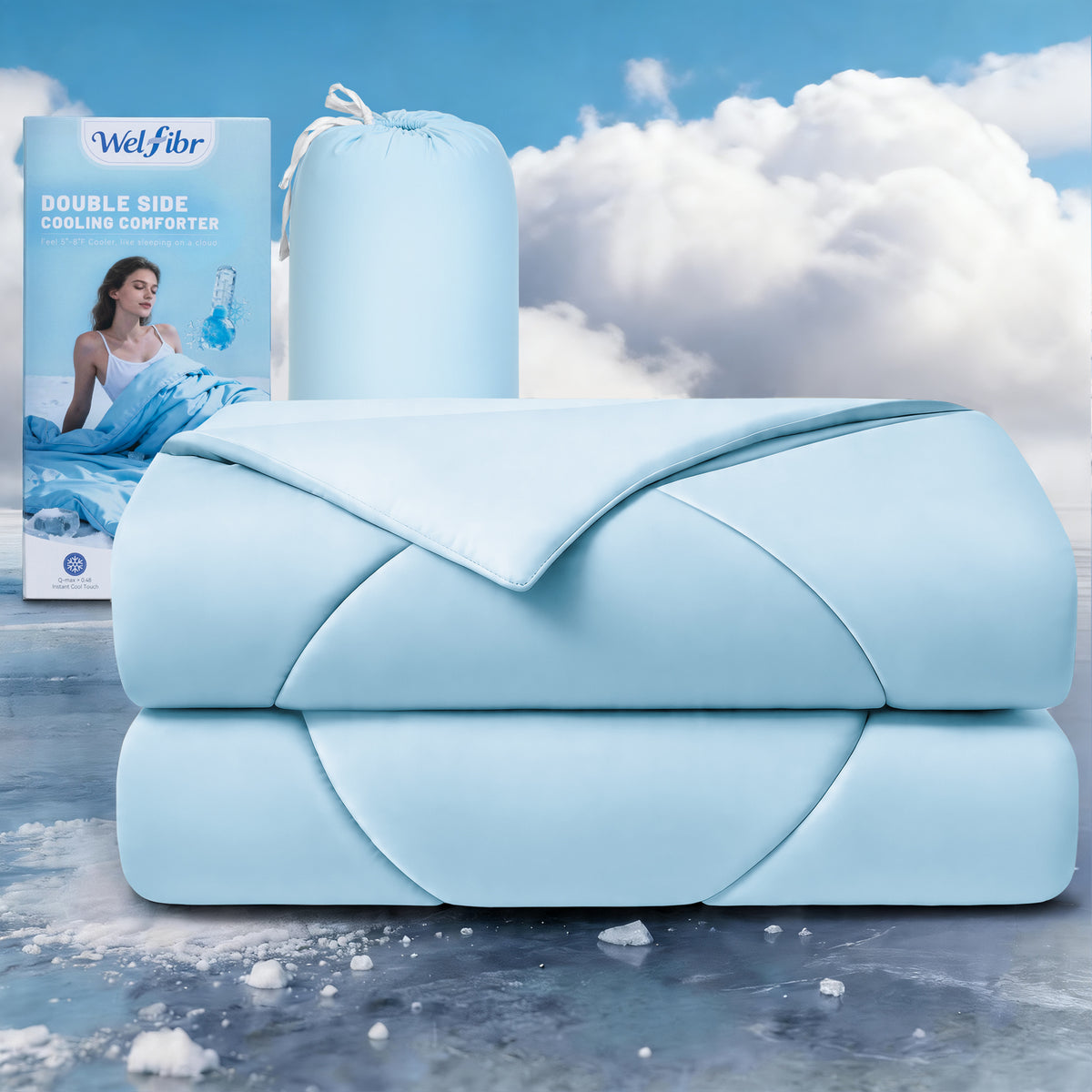 Nylon Spandex Summer Cooling Comforter