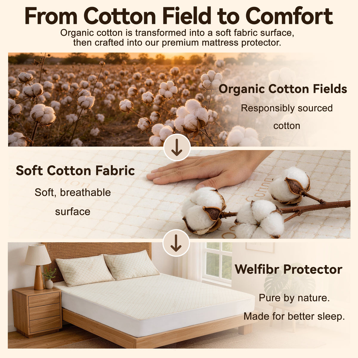 Organic Cotton Mattress Protector