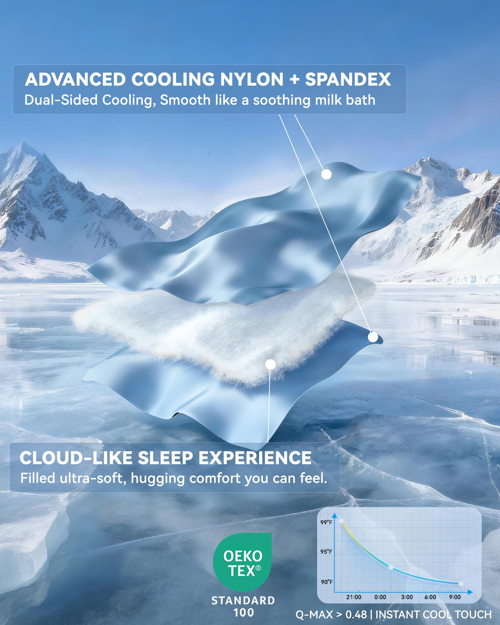 Nylon Spandex Summer Cooling Comforter