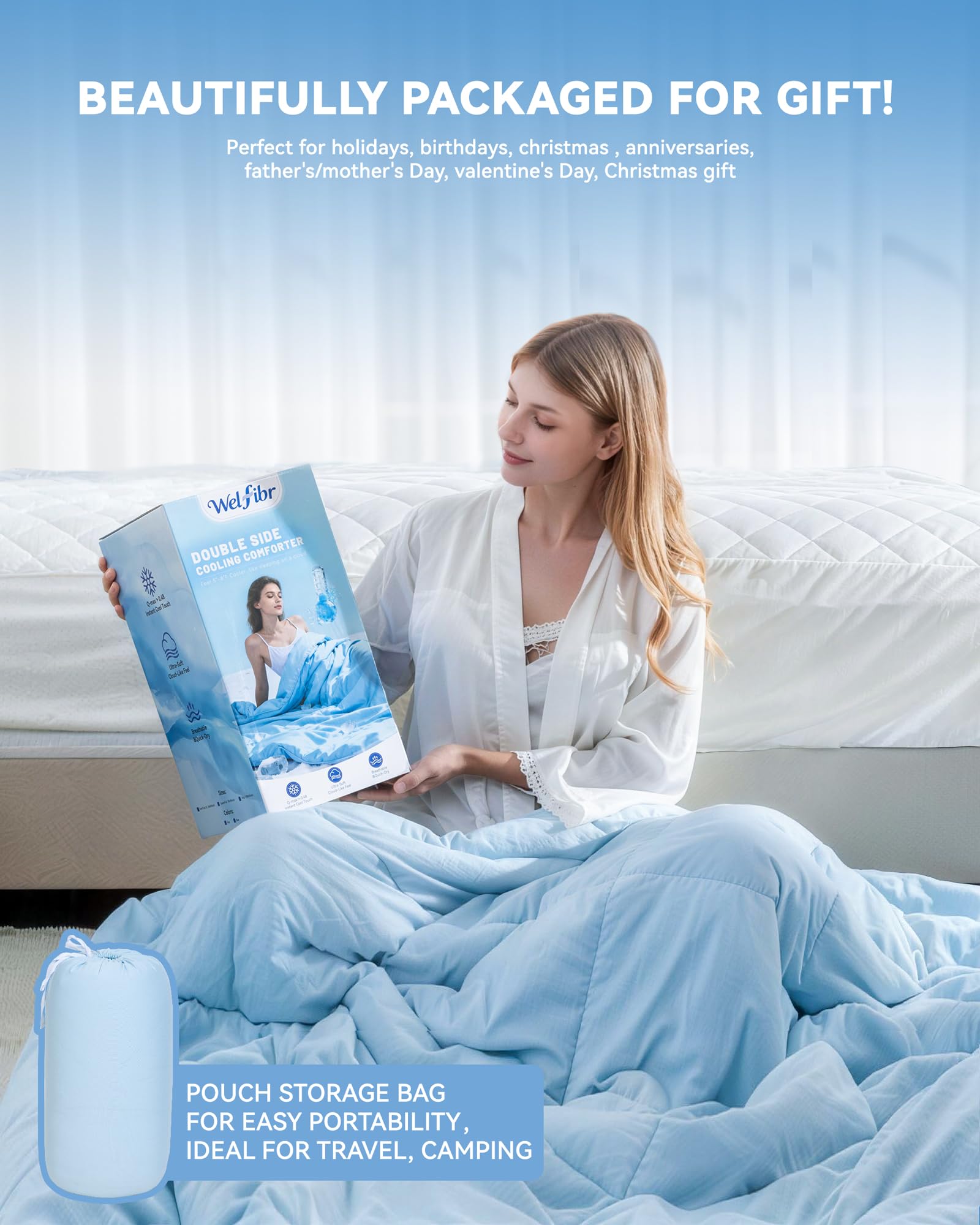 Nylon Spandex Summer Cooling Comforter