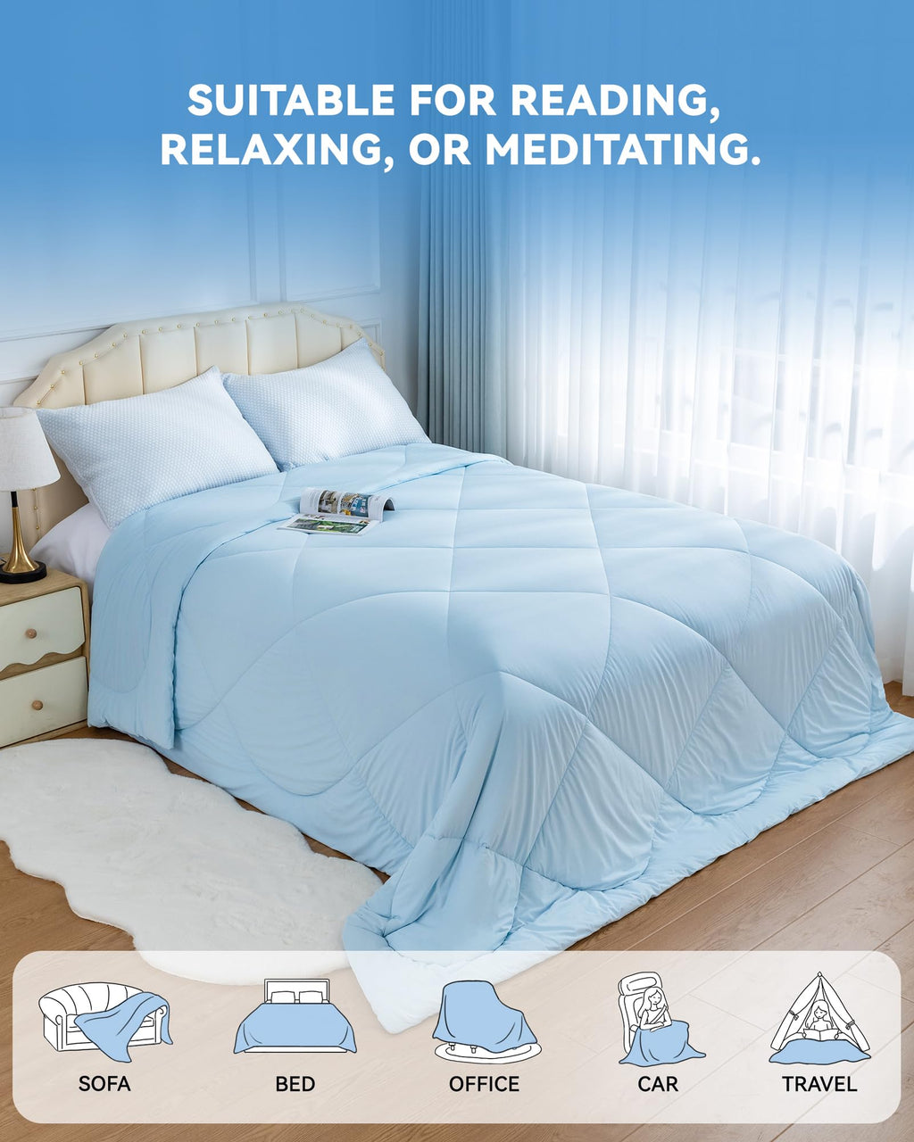 Nylon Spandex Summer Cooling Comforter